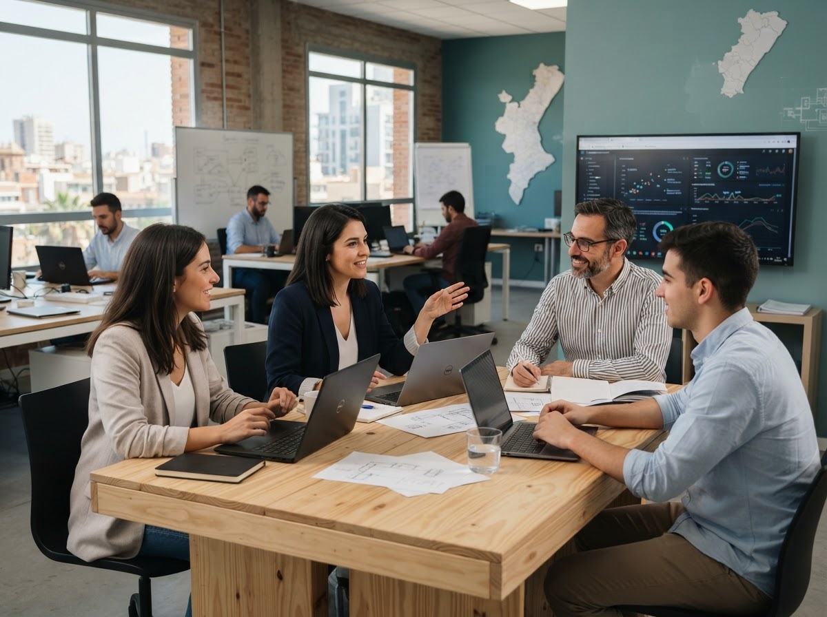 Zelela Rinilo equipo analizando modelos de datos para inversión